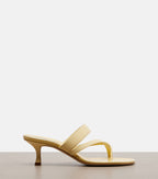 Manolo Blahnik Susa Leather Thong Sandals – Yellow
