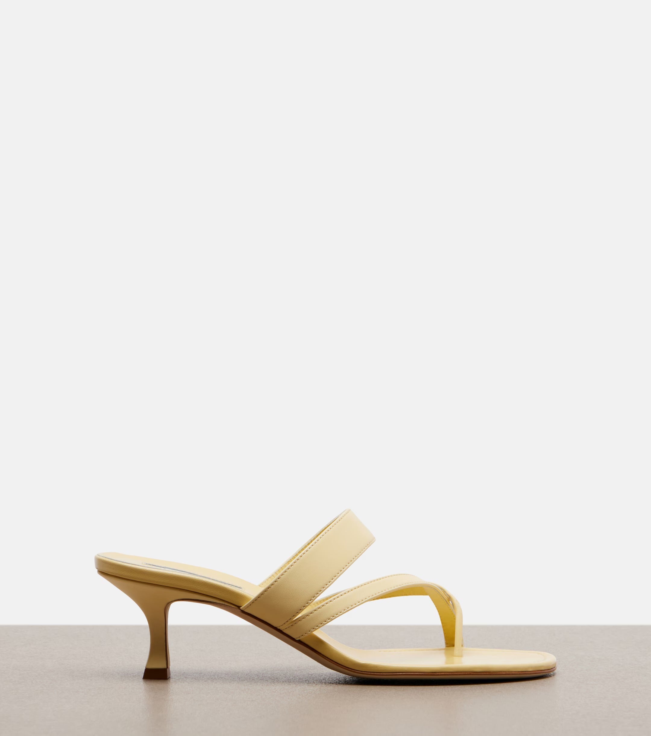 Manolo Blahnik Susa Leather Thong Sandals – Yellow