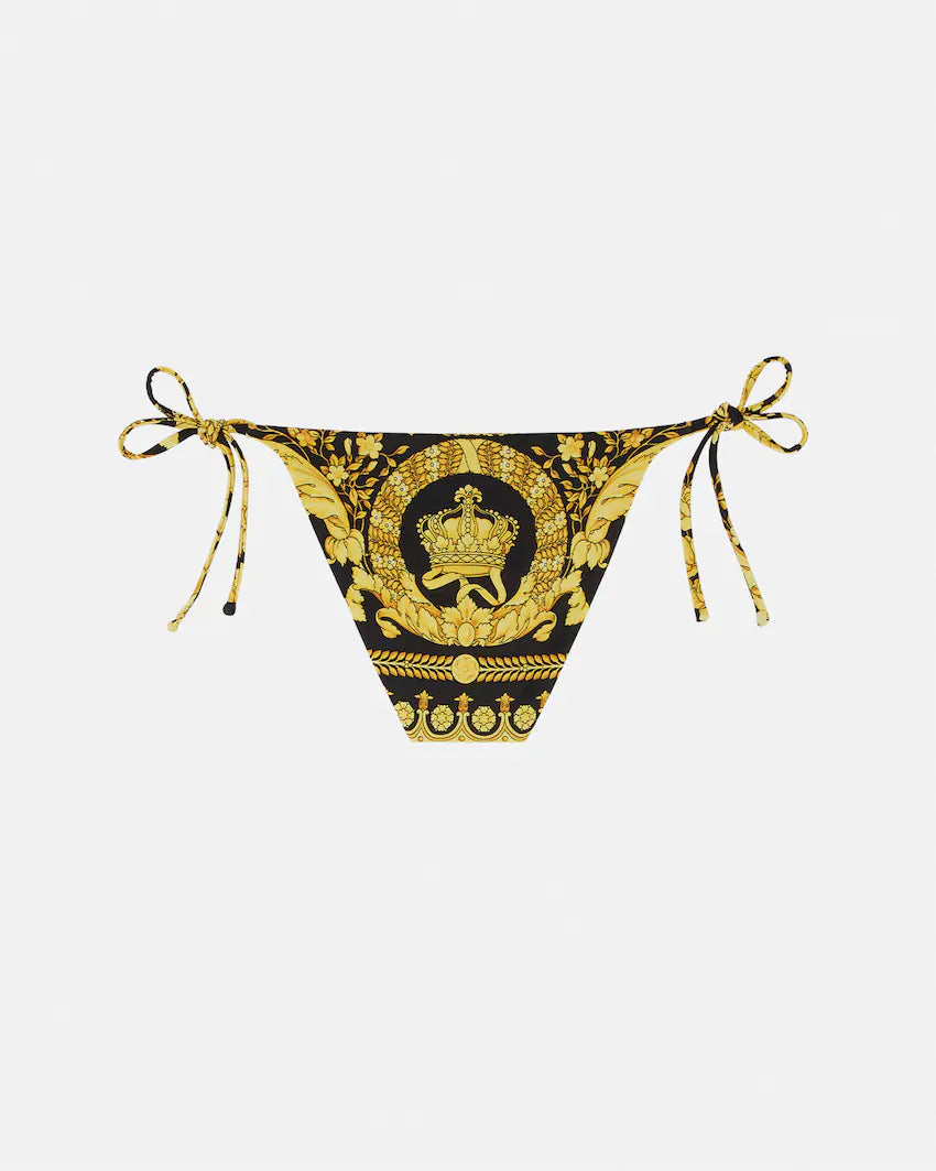 Versace Printed Nylon-Blend Bikini Bottoms