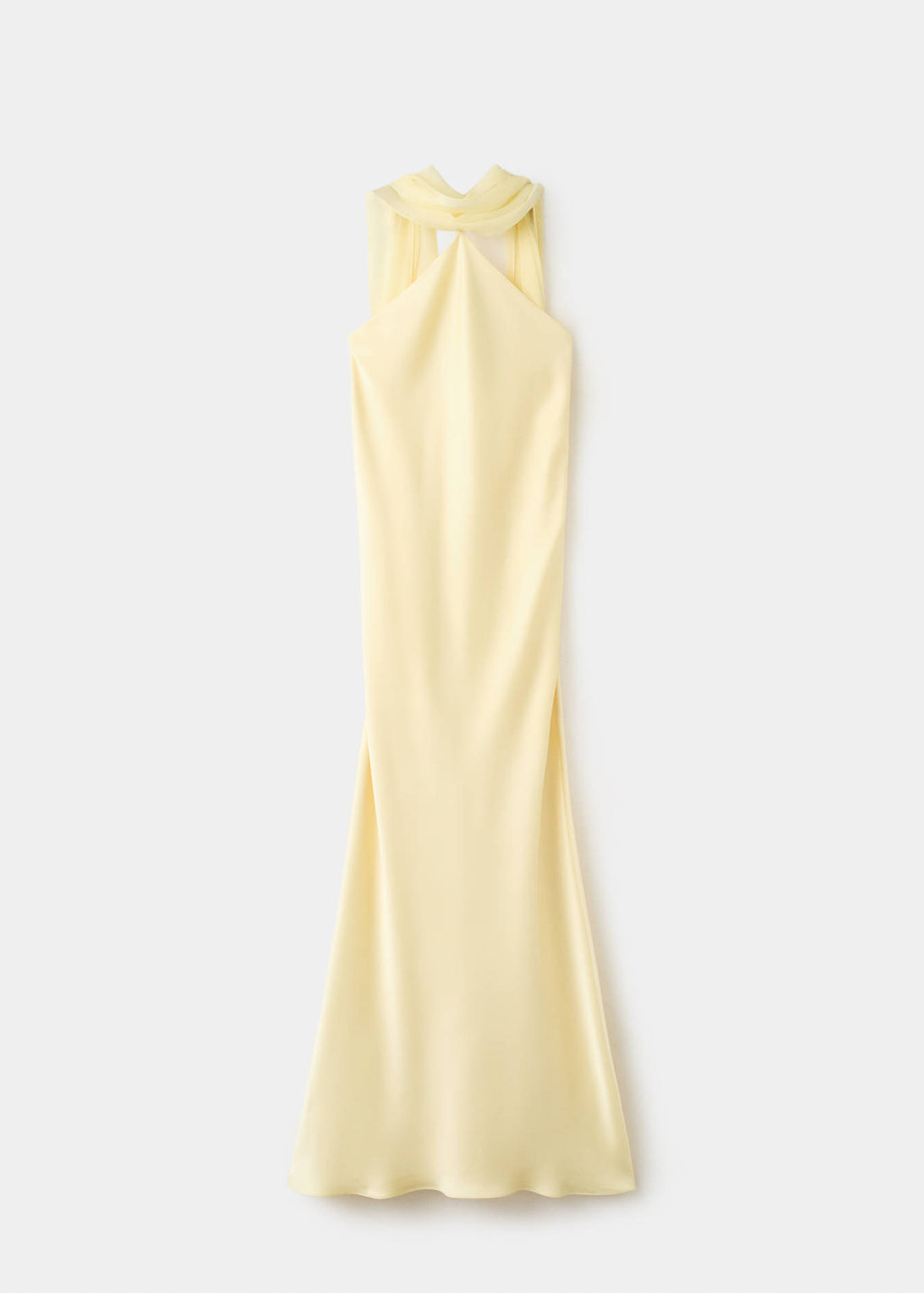 Satin Halter Neck Dress