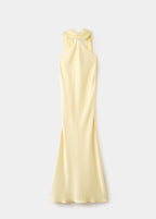 Satin Halter Neck Dress