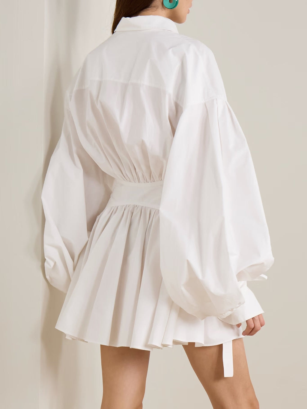 Zimmermann Rebellion Cotton-Poplin Mini Wrap Dress