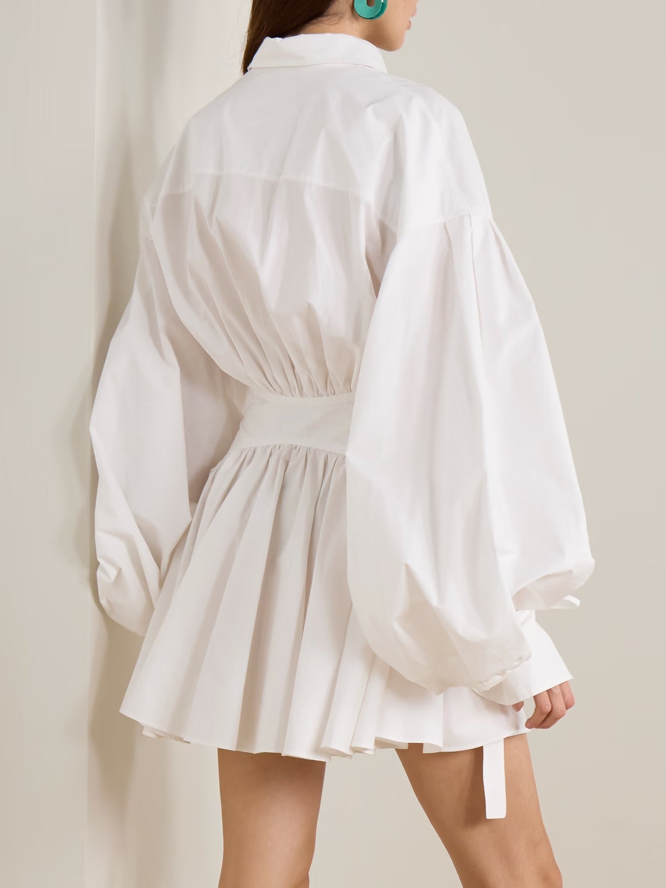 Zimmermann Rebellion Cotton-Poplin Mini Wrap Dress