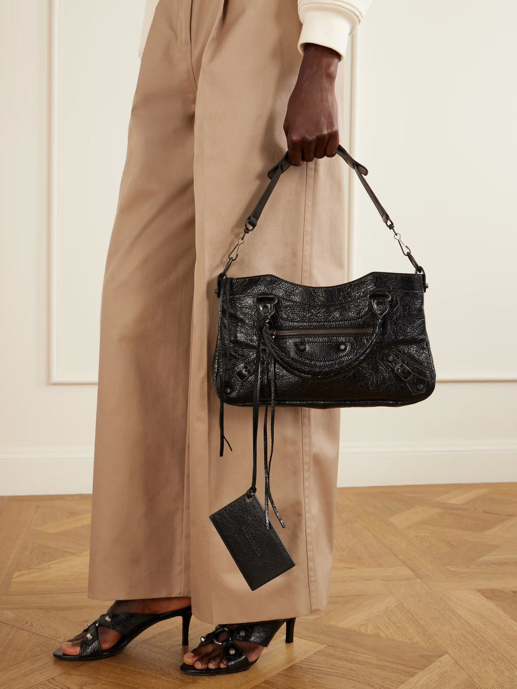Balenciaga Le City First Leather Shoulder Bag