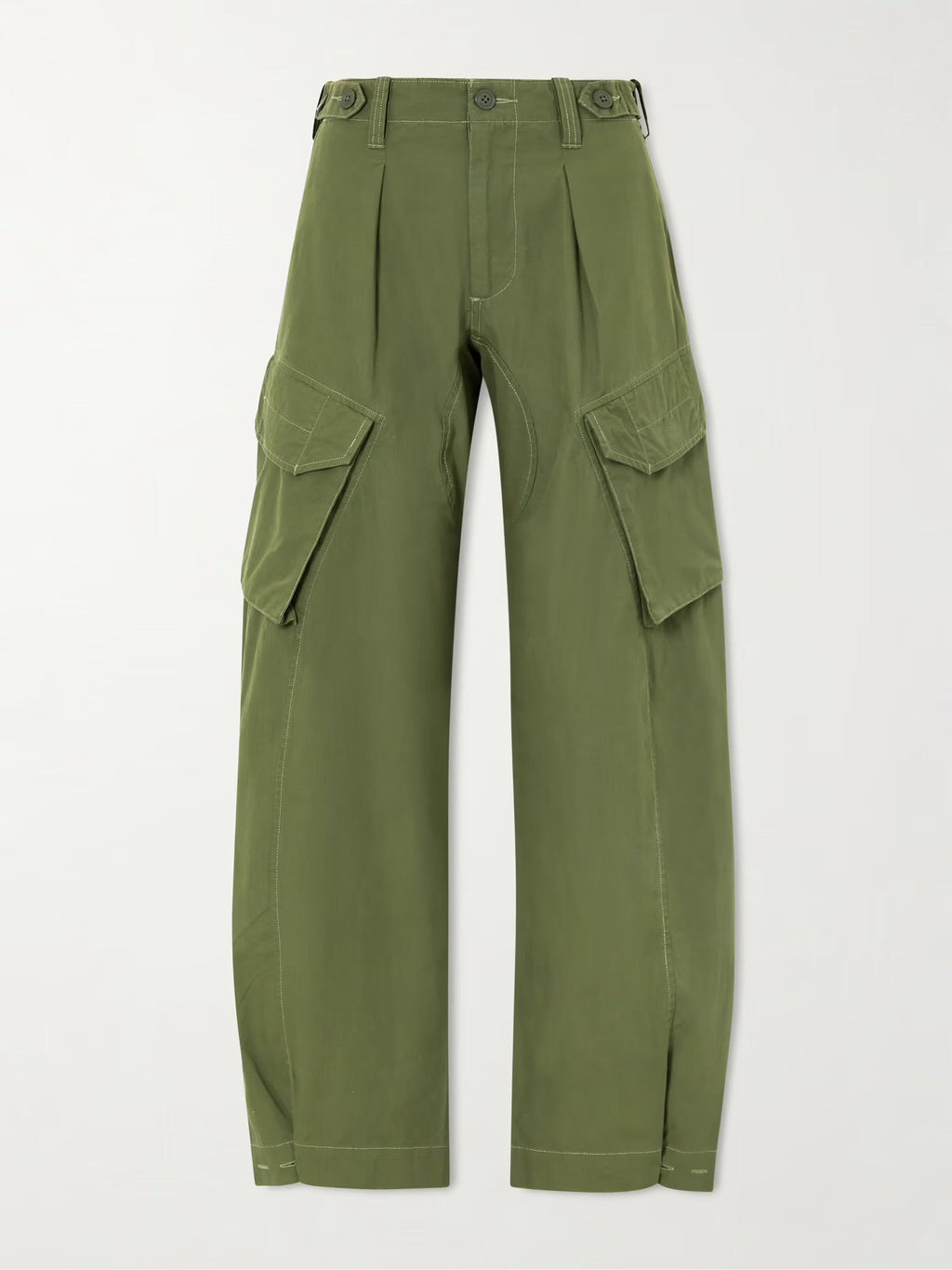 R13 Cotton Barrel-Leg Cargo Pants