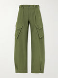 R13 Cotton Barrel-Leg Cargo Pants