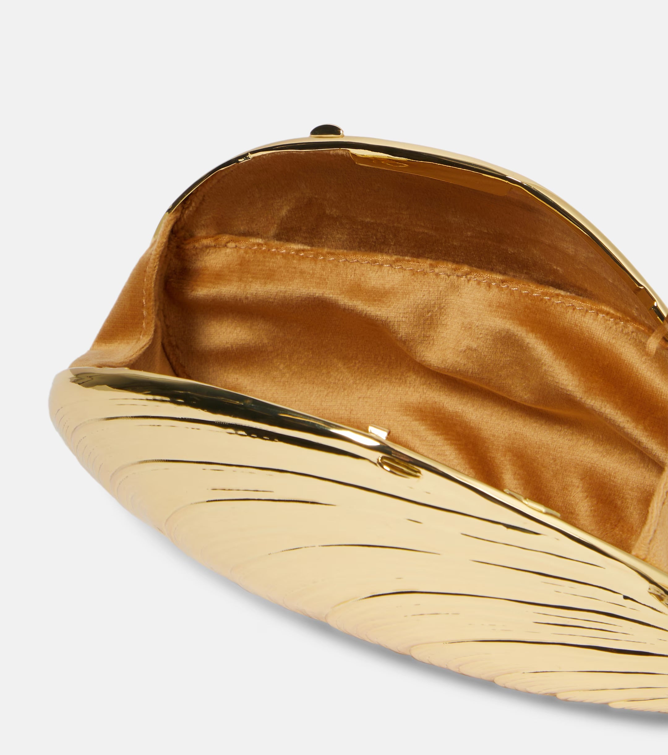 Simkhai Bridget Metal Shell Clutch