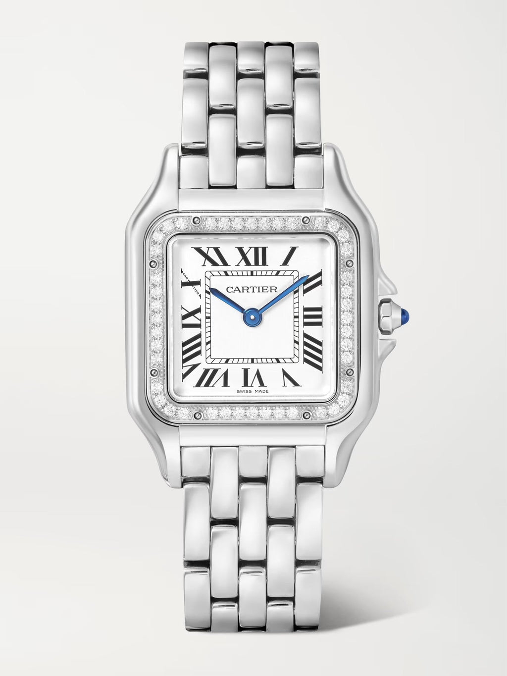 Panthère de Cartier Small 22mm Stainless Steel and Diamond Watch