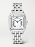 Panthère de Cartier Small 22mm Stainless Steel and Diamond Watch