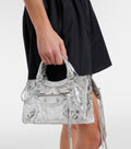 Balenciaga Le City Small Leather Tote Bag – Silver