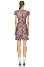 Shushu/Tong Lace Trim Sweetheart Neckline Dress
