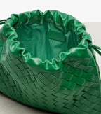 Bottega Veneta Intrecciato Medium Leather Pouch – Green