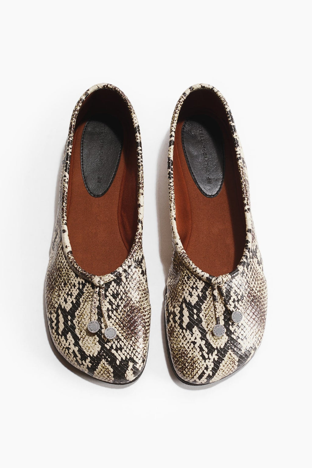 Stella McCartney x H&M Snakeskin-Print Ballet Flats