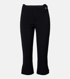Victoria Beckham Logo Capri Pants in Black