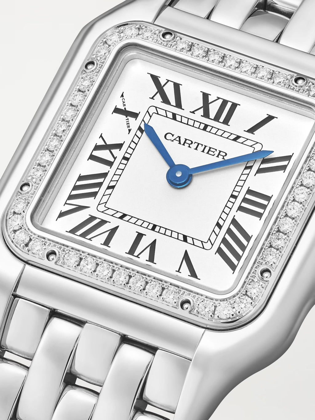 Panthère de Cartier Small 22mm Stainless Steel and Diamond Watch