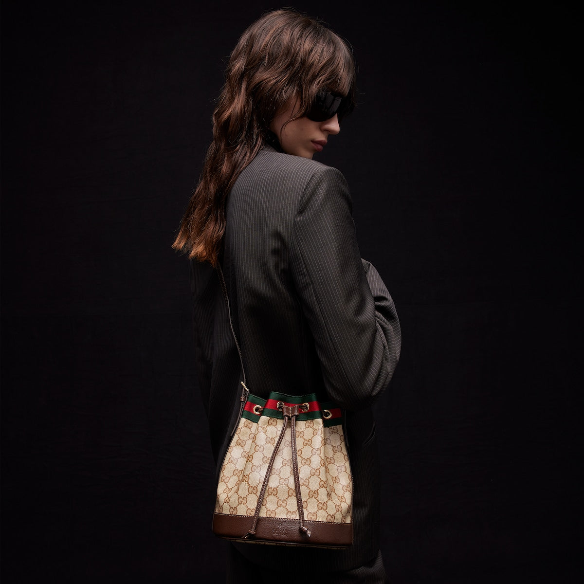 Gucci Venice Small Bucket Bag in GG Canvas