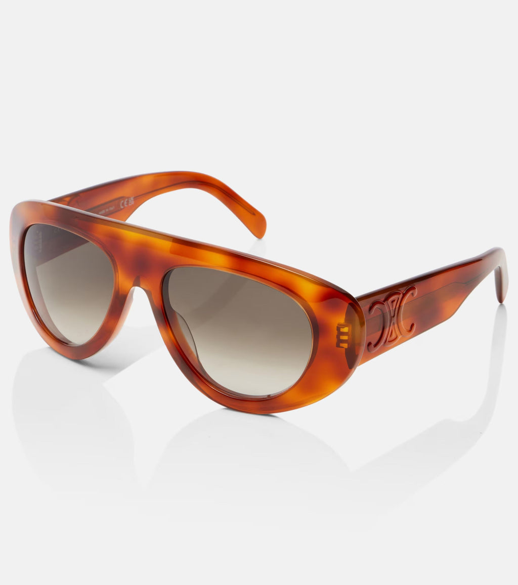 Triomphe Stamp Aviator Sunglasses