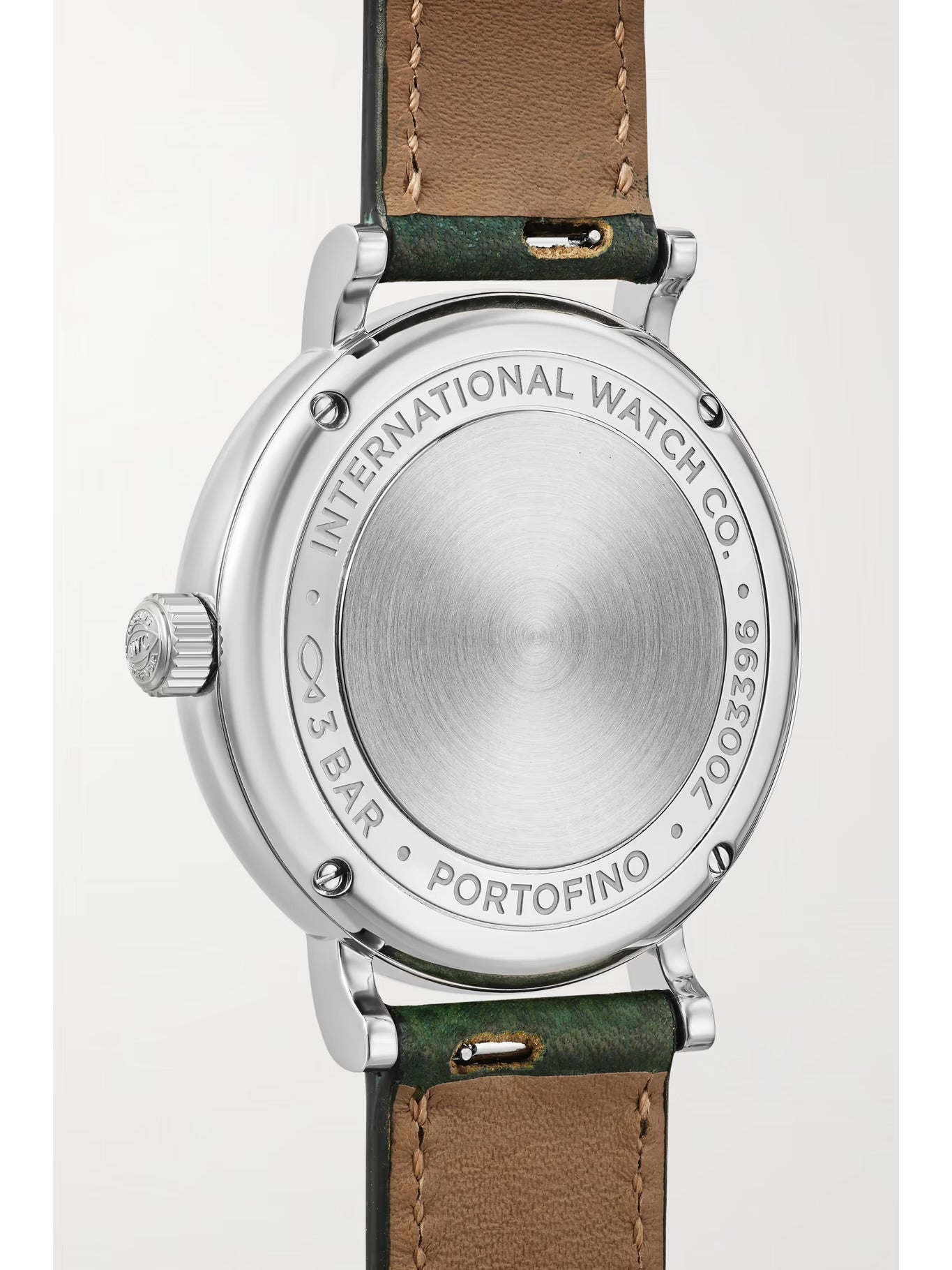 IWC Schaffhausen Portofino Automatic 40mm Stainless Steel, Textured-Leather and Diamond Watch
