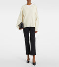 RÓHE Scuba Cropped Slim Pants in Black