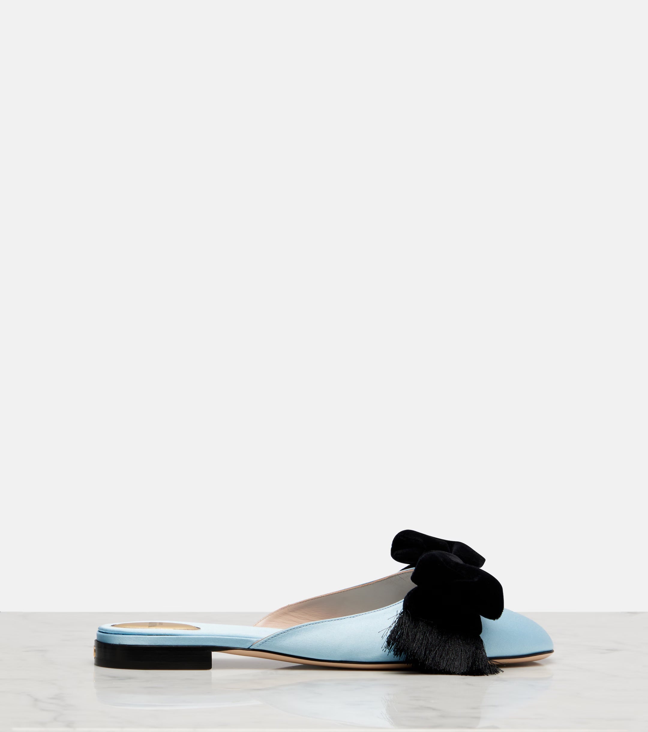 Valentino Garavani Reinette Fringed Bow Mules