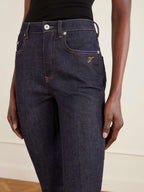 Jacquemus Denim Slim-Leg Capri Pants in Indigo