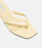 Toteme Leather Thong Sandals – Yellow