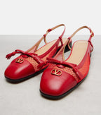Valentino Garavani Valet Du Roi Slingback Flats