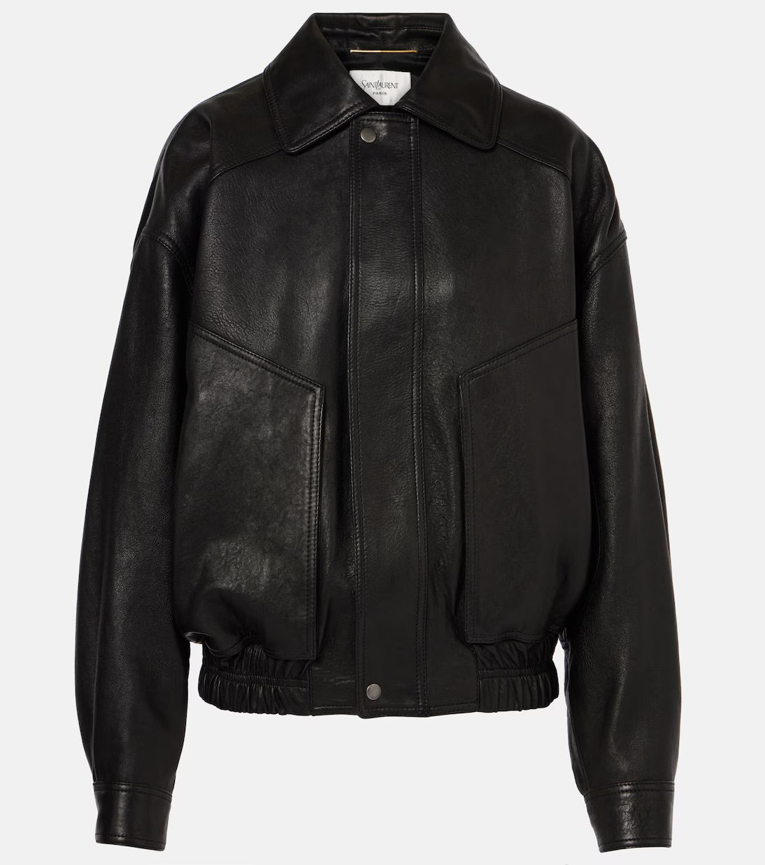 Saint Laurent Leather Bomber Jacket