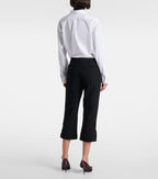Victoria Beckham Logo Capri Pants in Black