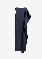 Bevza Asymmetric Maxi Dress - Dark Ink Navy