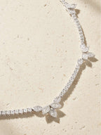 18-Karat White Gold Diamond Necklace