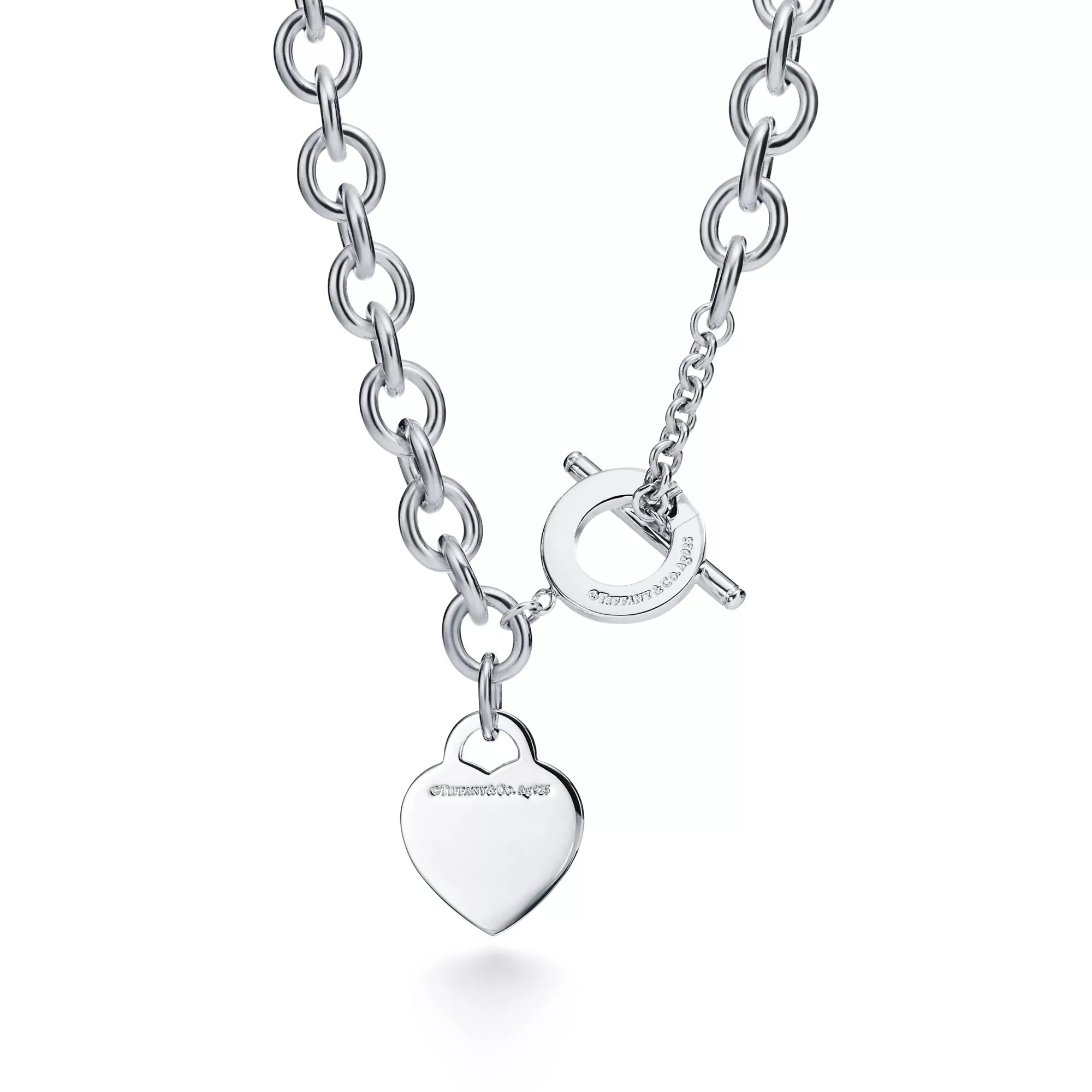 Return to Tiffany™ Heart Tag Toggle Necklace in Silver