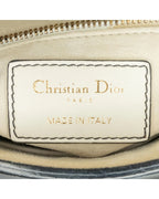 Dior Lady Dior Preloved Top Handle Handbag – White