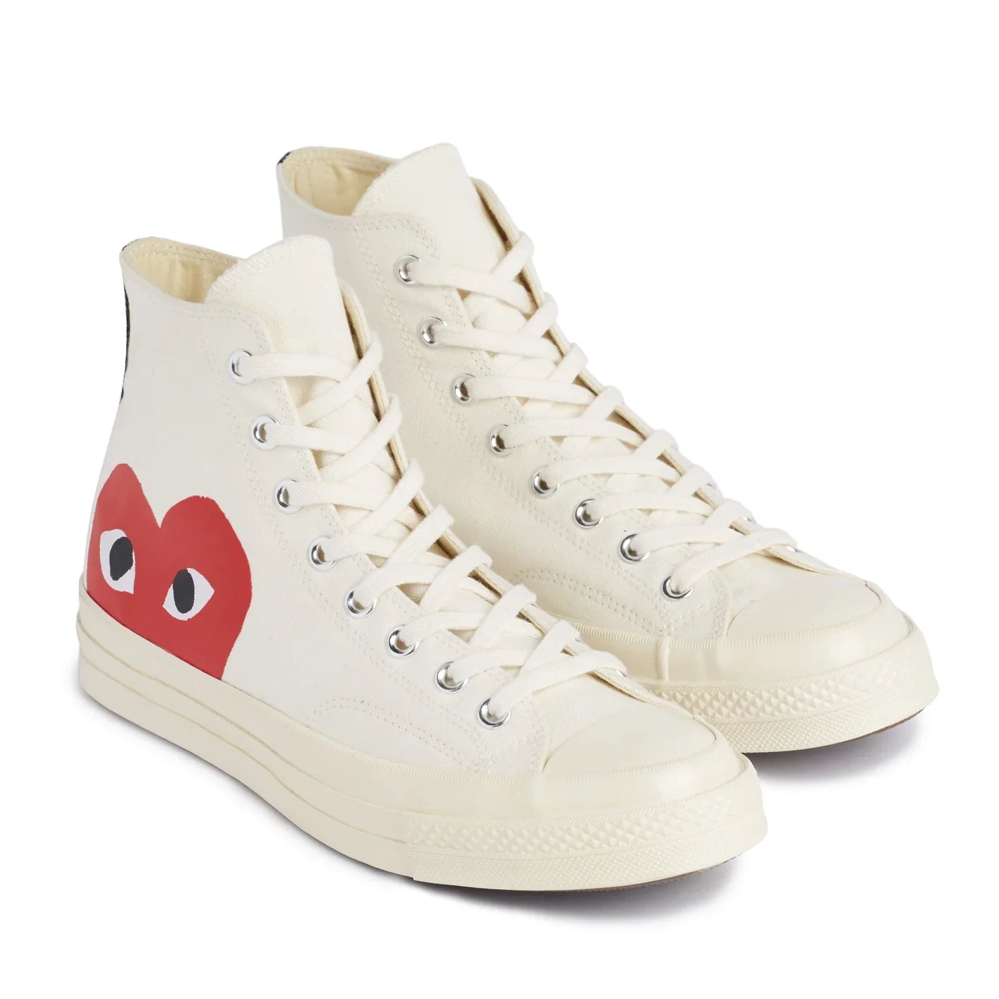 PLAY Converse Red Heart Chuck Taylor All Star '70 High Sneakers – White