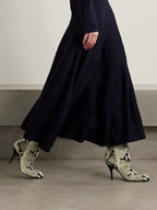Colt Snake-Effect Leather Over-the-Knee Boots — Khaite