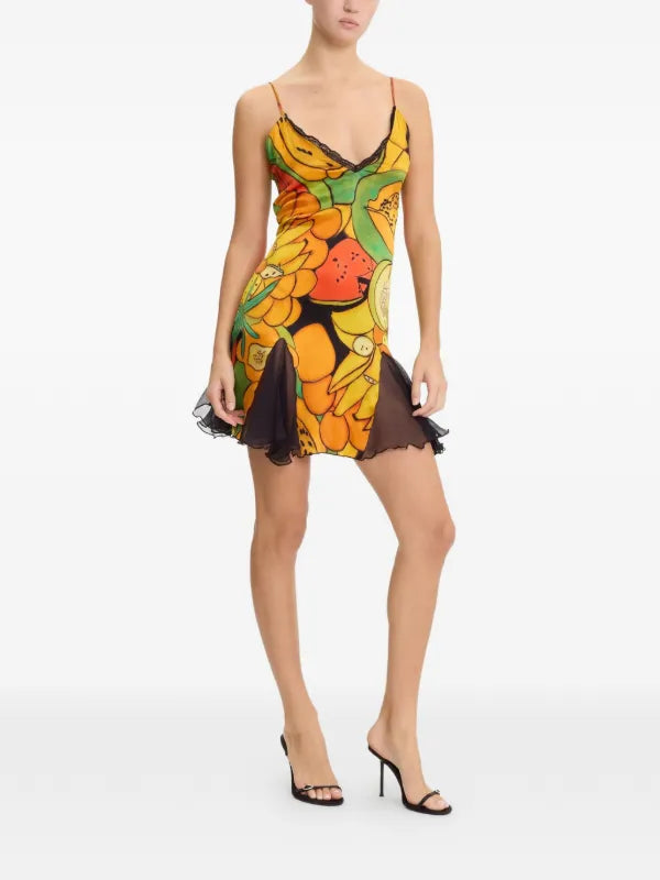 Donde Esteban Frutas Mini Dress