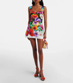 Dolce & Gabbana Floral Cotton Minidress – Multicolour