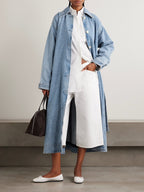 + Maria McManus Oversized Organic and Recycled Denim Trench Coat