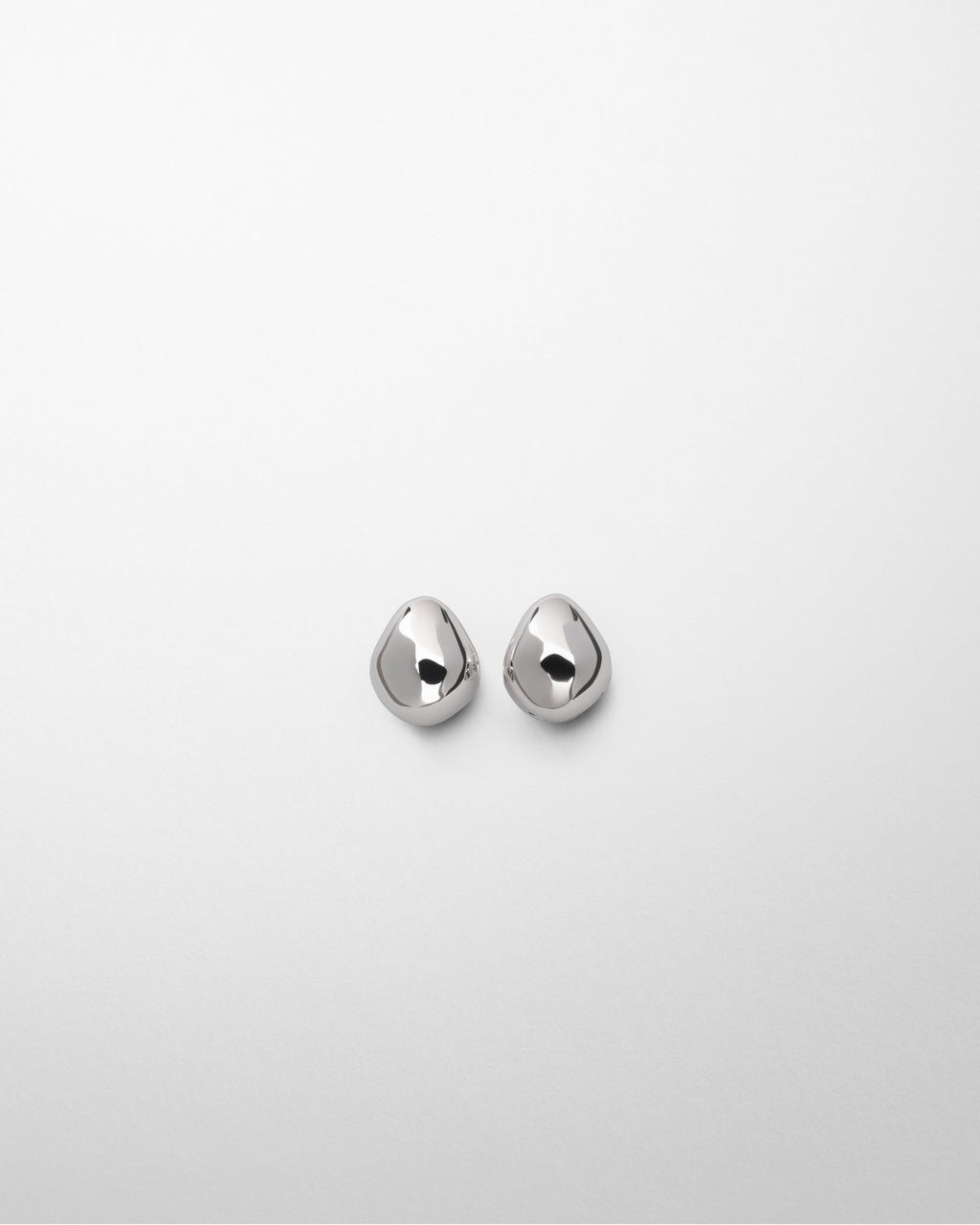 Phoebe Philo Pebble Stud Earrings in Sterling Silver