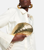 Simkhai Bridget Metal Shell Clutch