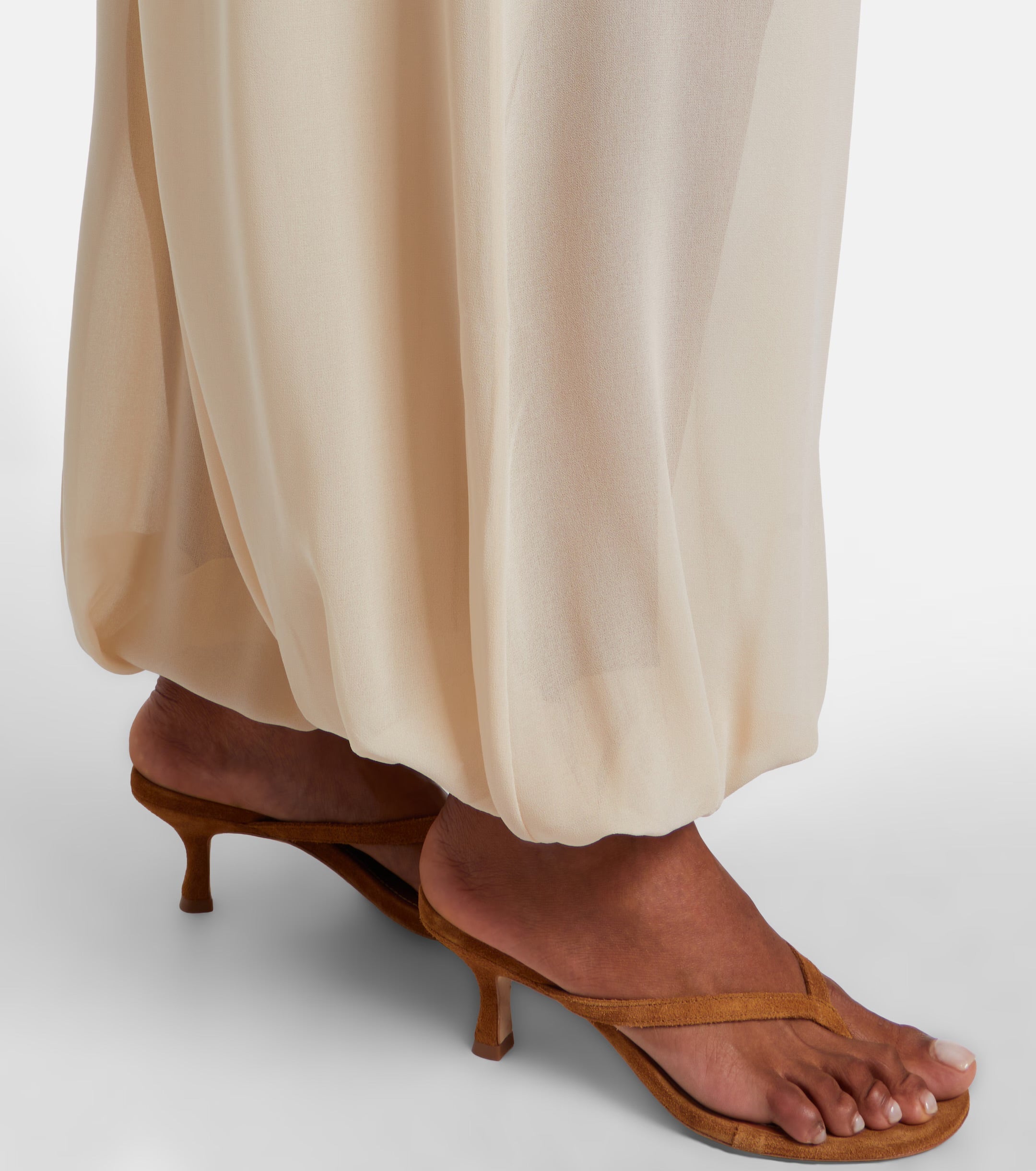 The Frankie Shop Mio Sheer Crêpe Balloon Pants