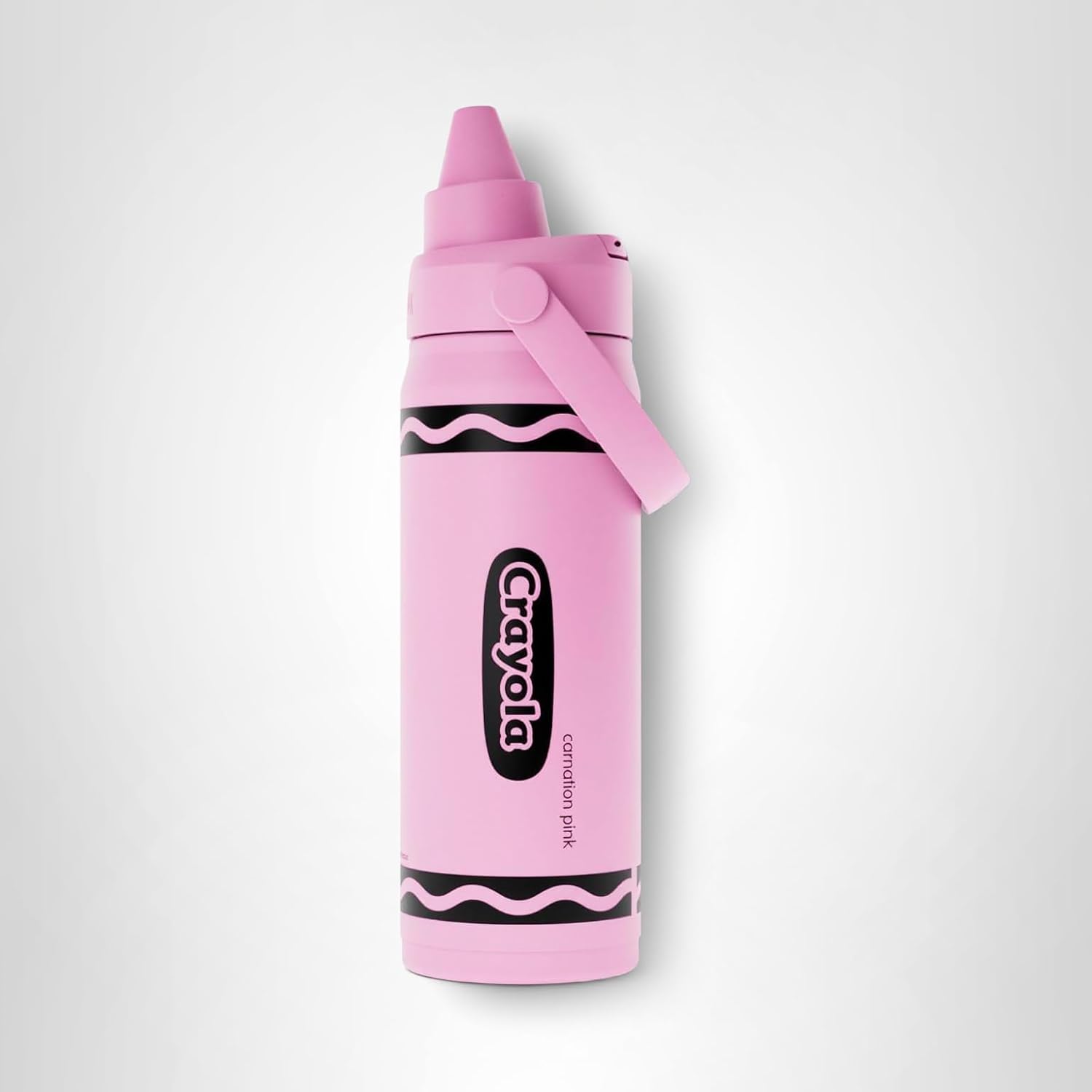 Crayola Chug Stainless Steel Water Bottle Carnation Pink, 16 oz