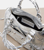 Balenciaga Le City Small Leather Tote Bag – Silver