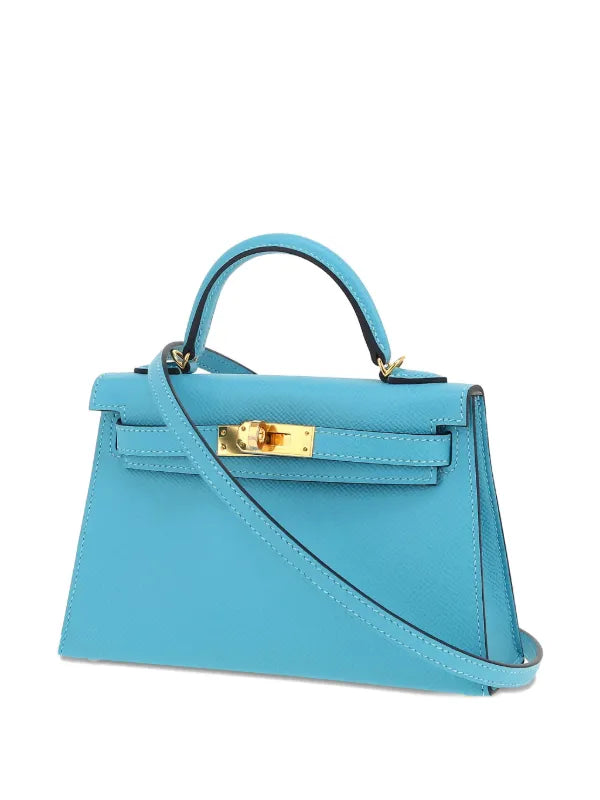 Hermès Pre-Owned 2025 Kelly Mini 20 – Blue Epsom Leather