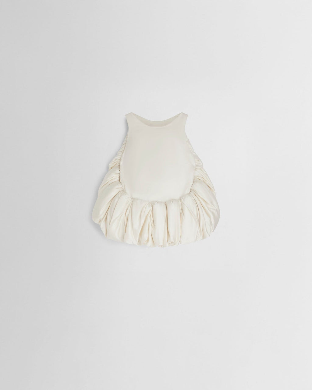 Phoebe Philo Sugar Vest in Vanilla Silk Satin