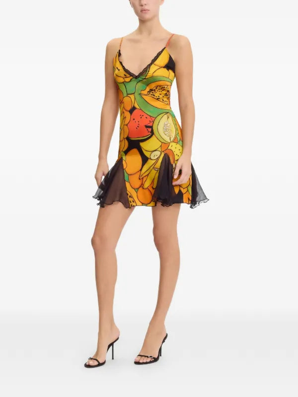 Donde Esteban Frutas Mini Dress
