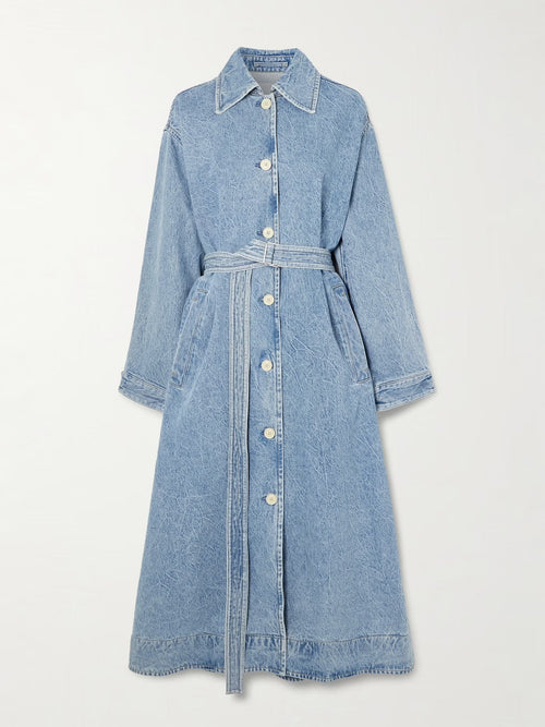 + Maria McManus Oversized Organic and Recycled Denim Trench Coat