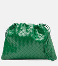 Bottega Veneta Intrecciato Medium Leather Pouch – Green