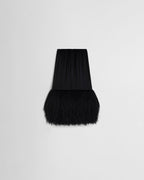 Phoebe Philo Fringed Slip Skirt in Black Silk