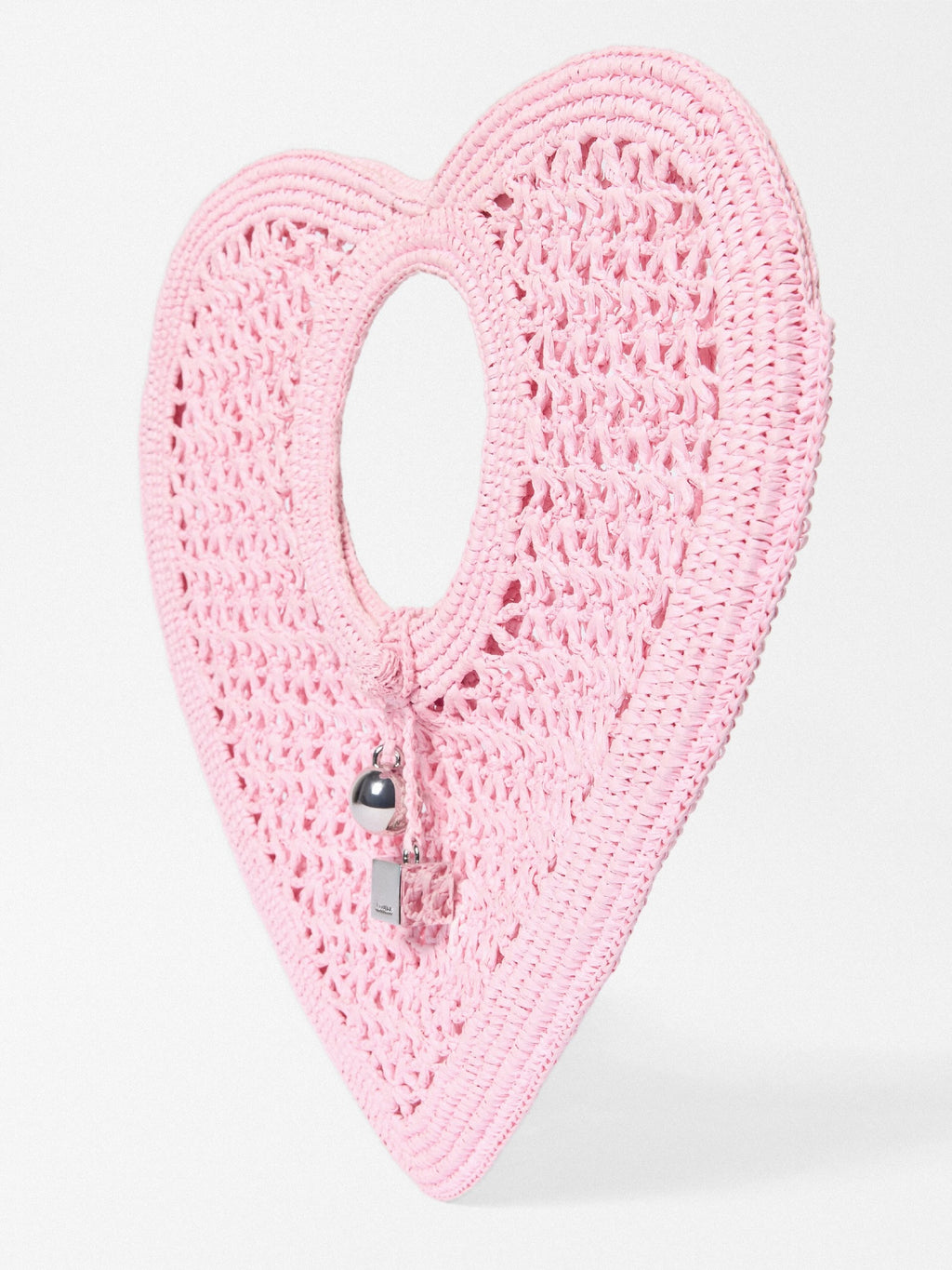 Jacquemus Spiaggia Coeur Heart Raffia Bag